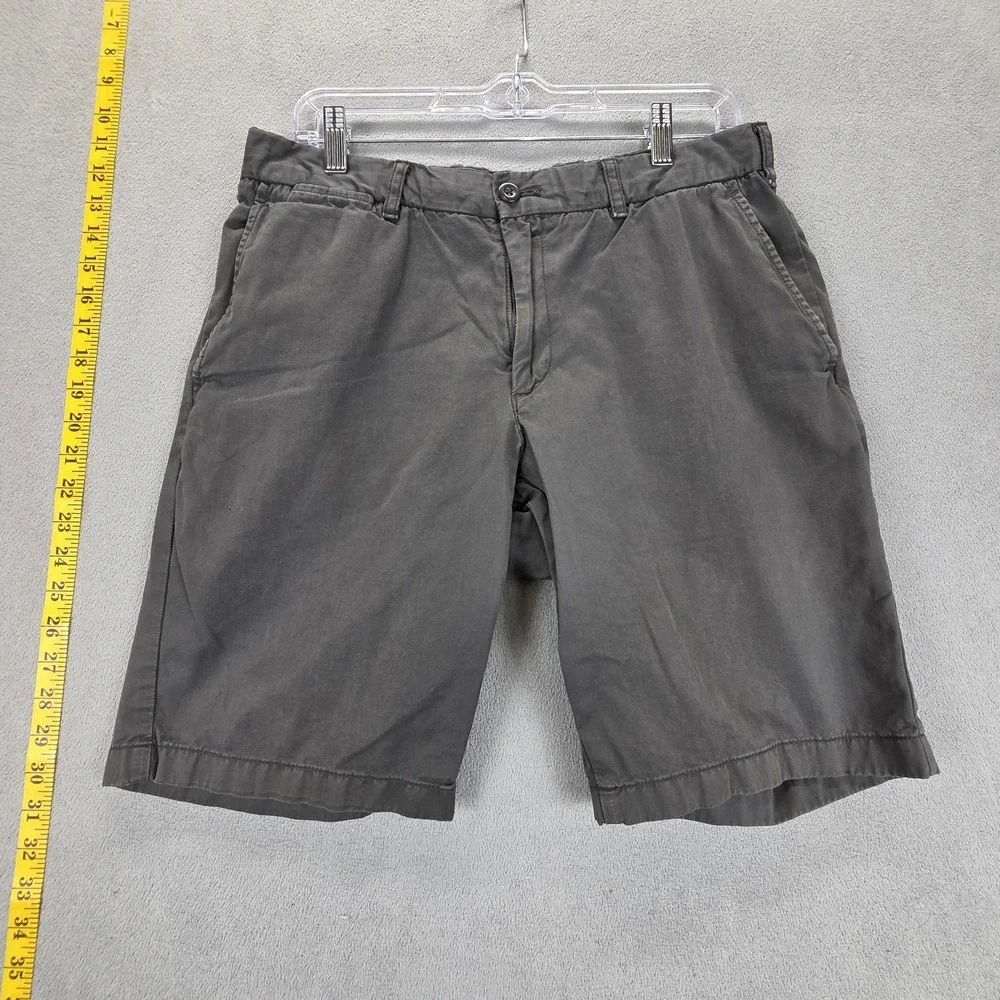Uniqlo‎ Shorts Mens Medium Gray Chino Elastic Waist Casual Cotton